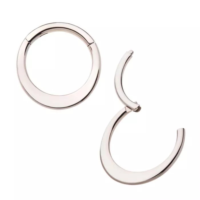Flat Bar Titanium Front Facing Hinged Segment Clicker