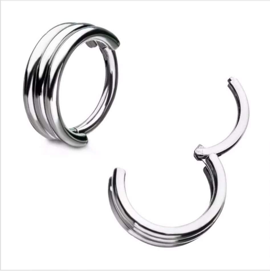 Titanium with Triple Stack Design Side Facing Hinged Segment Clicker