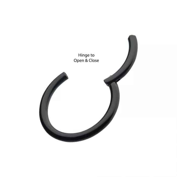 Black PVD Titanium Basic Hinged Segment Clicker