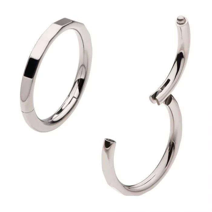 Corrugated Edge Titanium Side Facing Hinged Segment Clicker