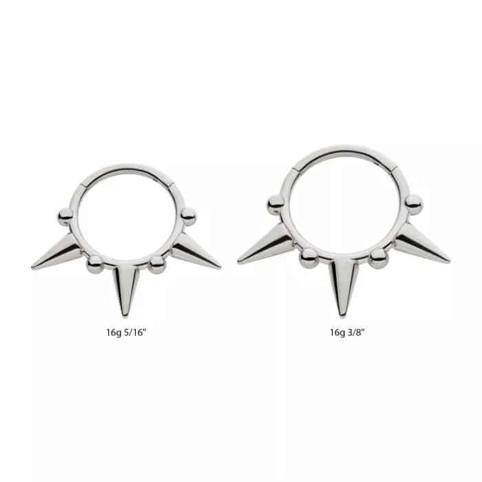 Titanium Spike Design Front Facing Hinged Segment Clicker