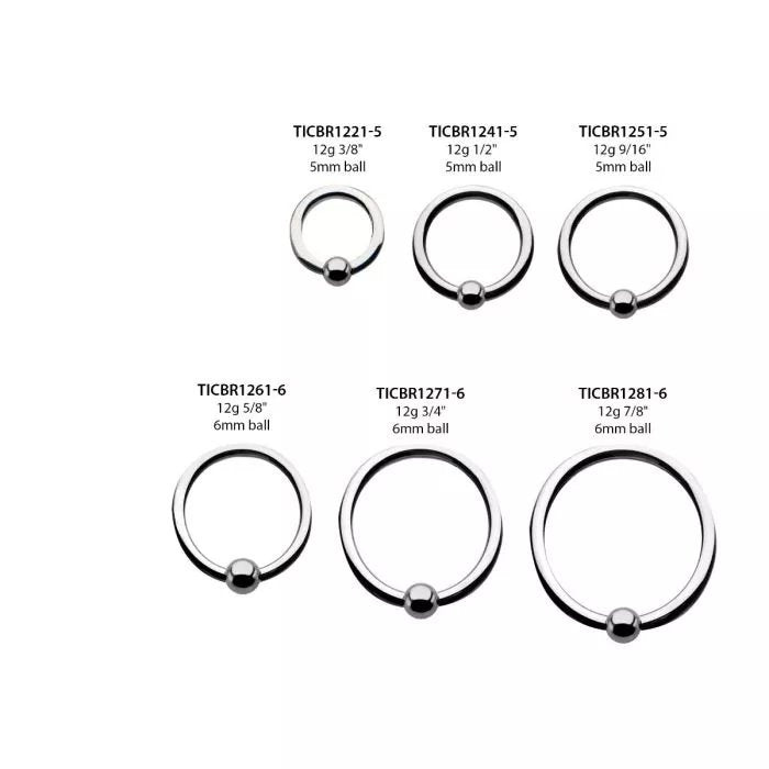 Titanium Captive Bead Rings