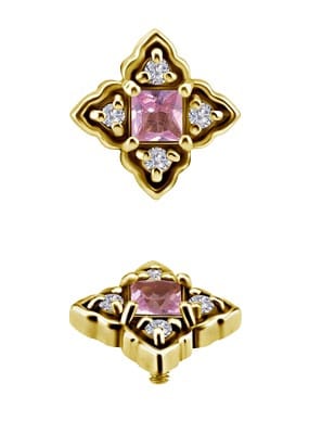 Fjällblom (Rosa Safir och Diamant)