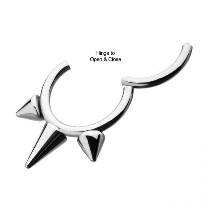 Titanium 3-Spike Hinged Segment Clicker