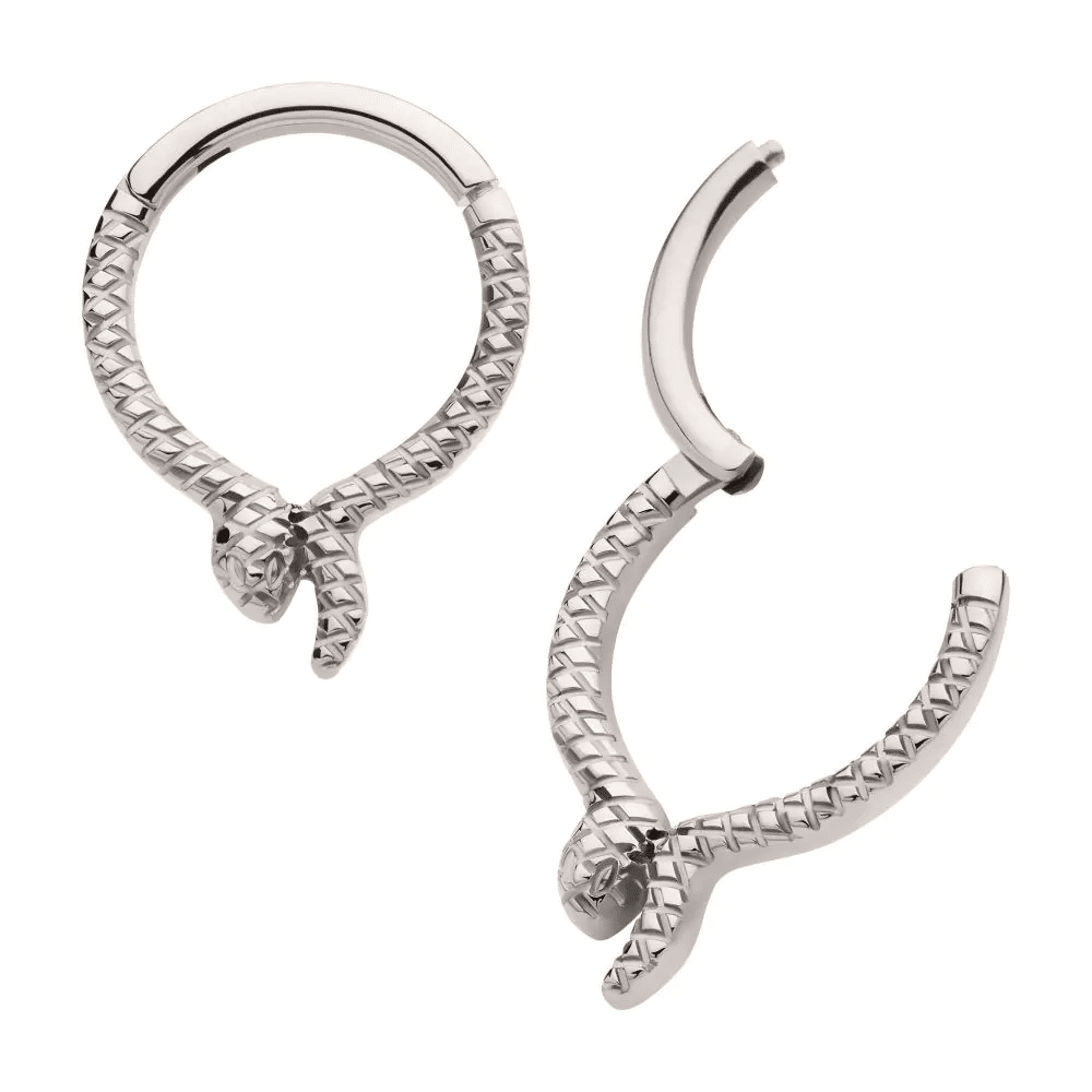 Titanium Snake Design Front Facing Hinged Segment Clicker