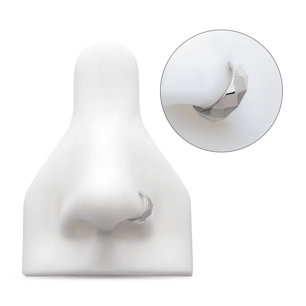 Titanium Diamond Cut Pattern Side Facing Hinged Segment Clicker