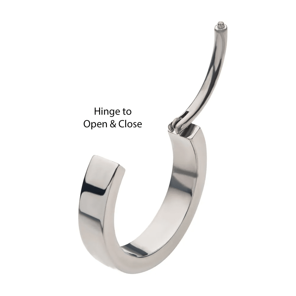 Titanium with Design 2.5mm Thick Hinged Segment Clicker