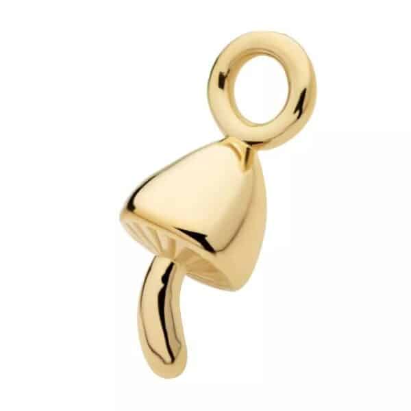 14Kt Yellow Gold Mushroom Charm